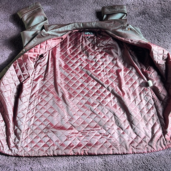 Vintage Apex Pelle  Collection Leather Coat Brown Women's XXL - Picture 9 of 16